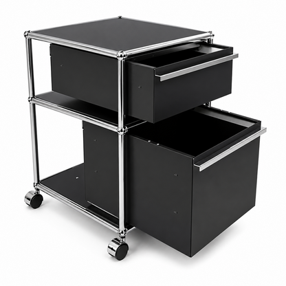 USM Haller Rollcontainer schwarz (2 Auszüge) [AKTION -300€]