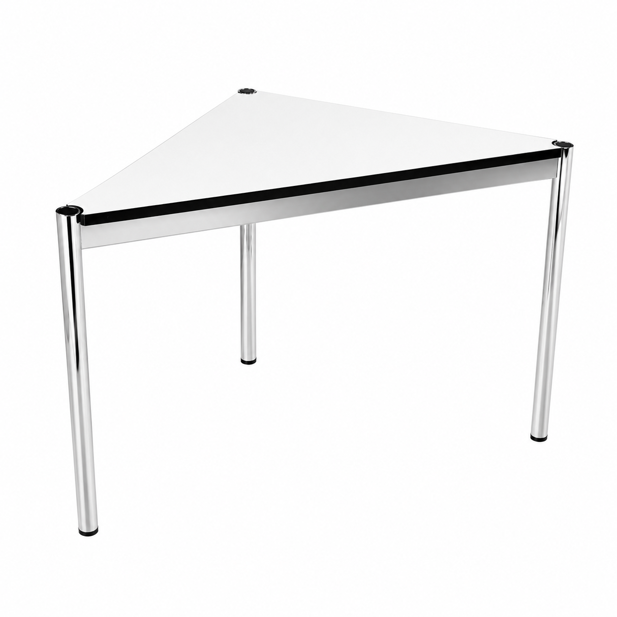 USM Haller Tisch Dreieck 100cm perlgrau/weiß