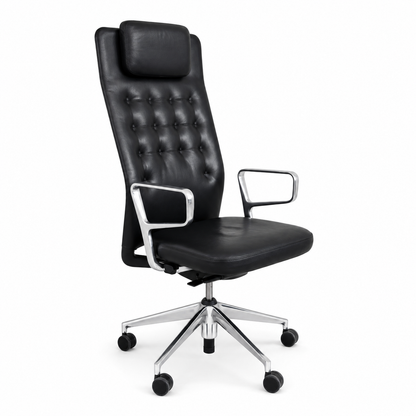 Vitra ID Trim L Leder schwarz