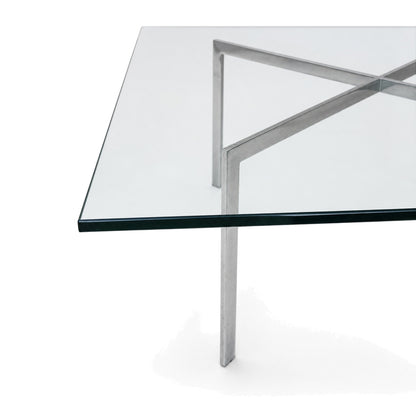 Knoll International Barcelona Couchtisch (neue Glasplatte)