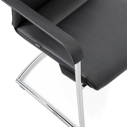 Wilkhahn ON 178/71 Freischwinger Leder schwarz