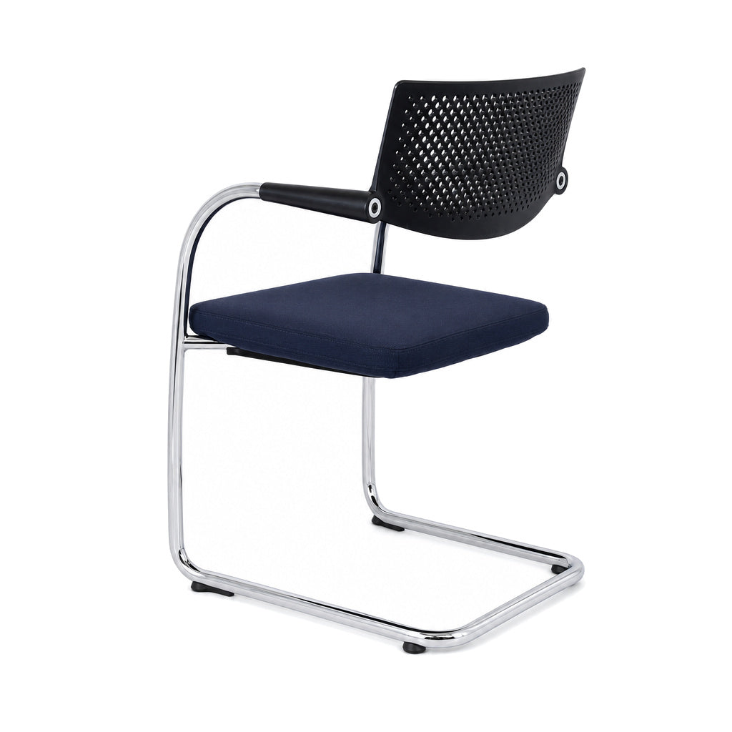 Vitra Visavis 2 dunkelblau / schwarz