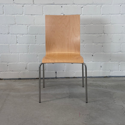 Hiller Objektmöbel Stapelstuhl Aticon Buche