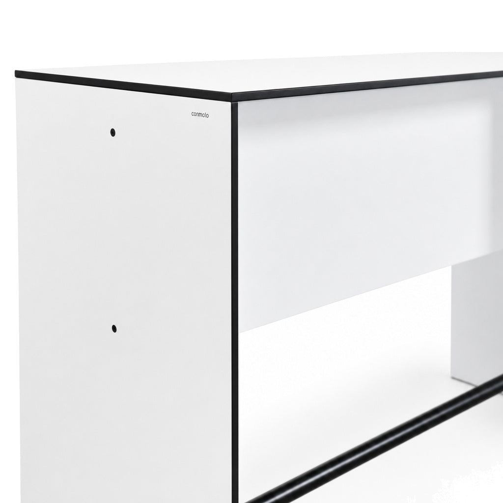 Conmoto Stehtisch RIVA Bar HPL weiß