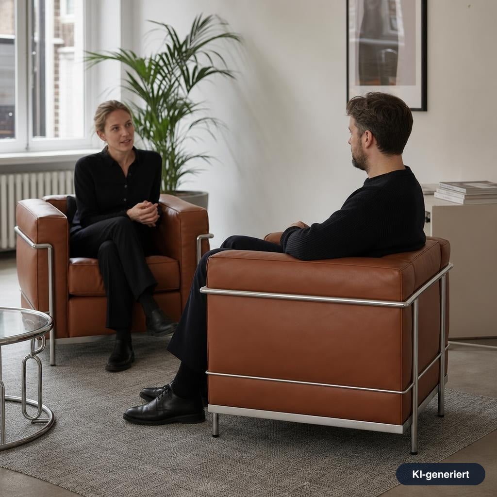 Cassina LC2 Sessel Leder Tabacco