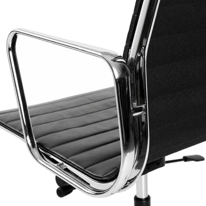 Vitra EA 119 Leder schwarz Alu