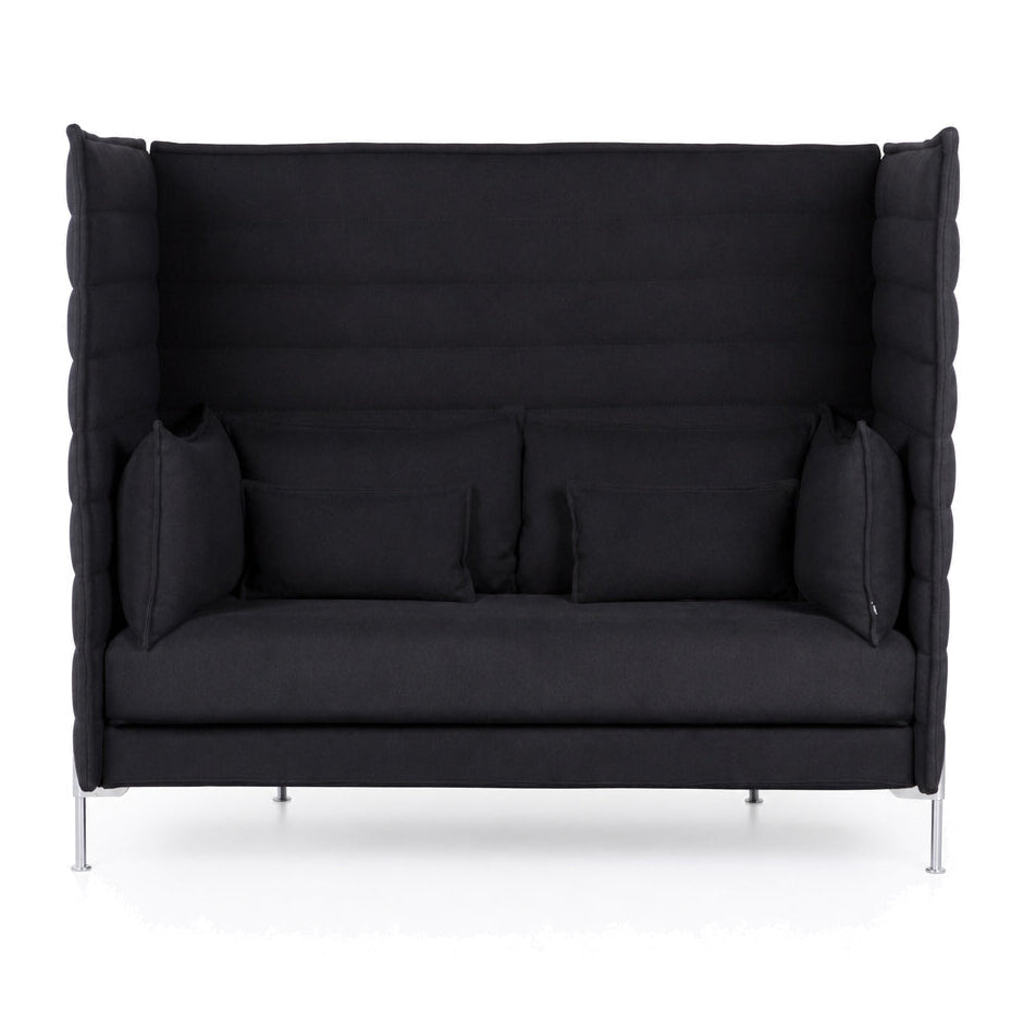 Vitra Alcove Highback 2-Sitzer Sofa schwarz