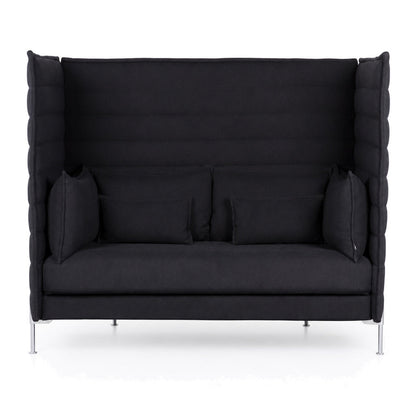 Vitra Alcove Highback 2-Sitzer Sofa schwarz