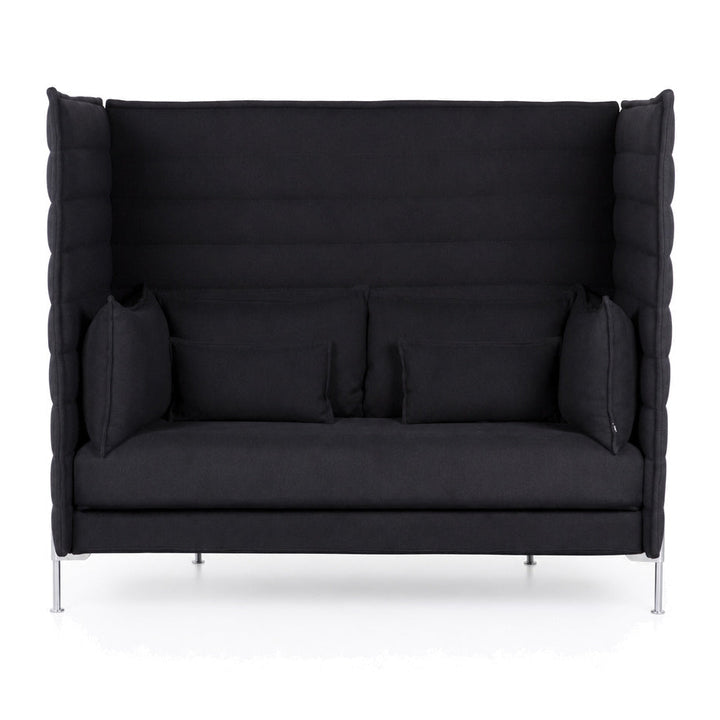 Vitra Alcove Highback 2-Sitzer Sofa schwarz
