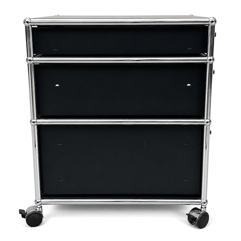 USM Haller Rollcontainer schwarz (3 Auszüge)