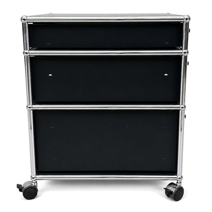 USM Haller Rollcontainer schwarz (3 Auszüge)