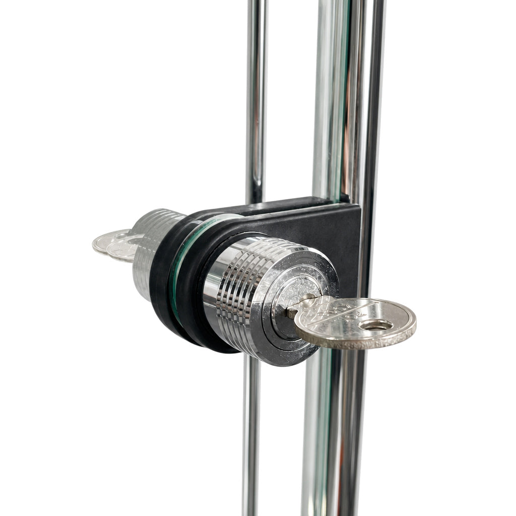 USM Haller Vitrine 2x2 schwarz mit Glas