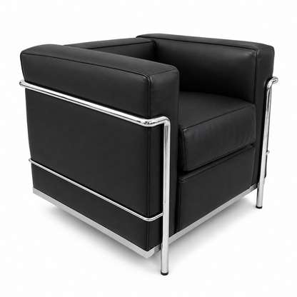 Cassina LC2 Sessel Leder schwarz [NEUWARE]
