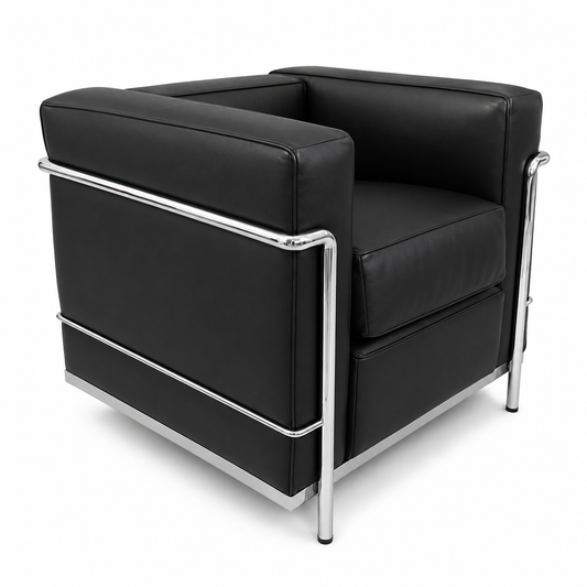 Cassina LC2 Sessel Leder schwarz [NEUWARE]