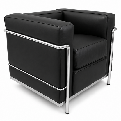 Cassina LC2 Sessel Leder schwarz