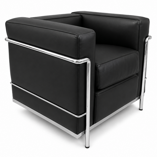 Cassina LC2 Sessel Leder schwarz