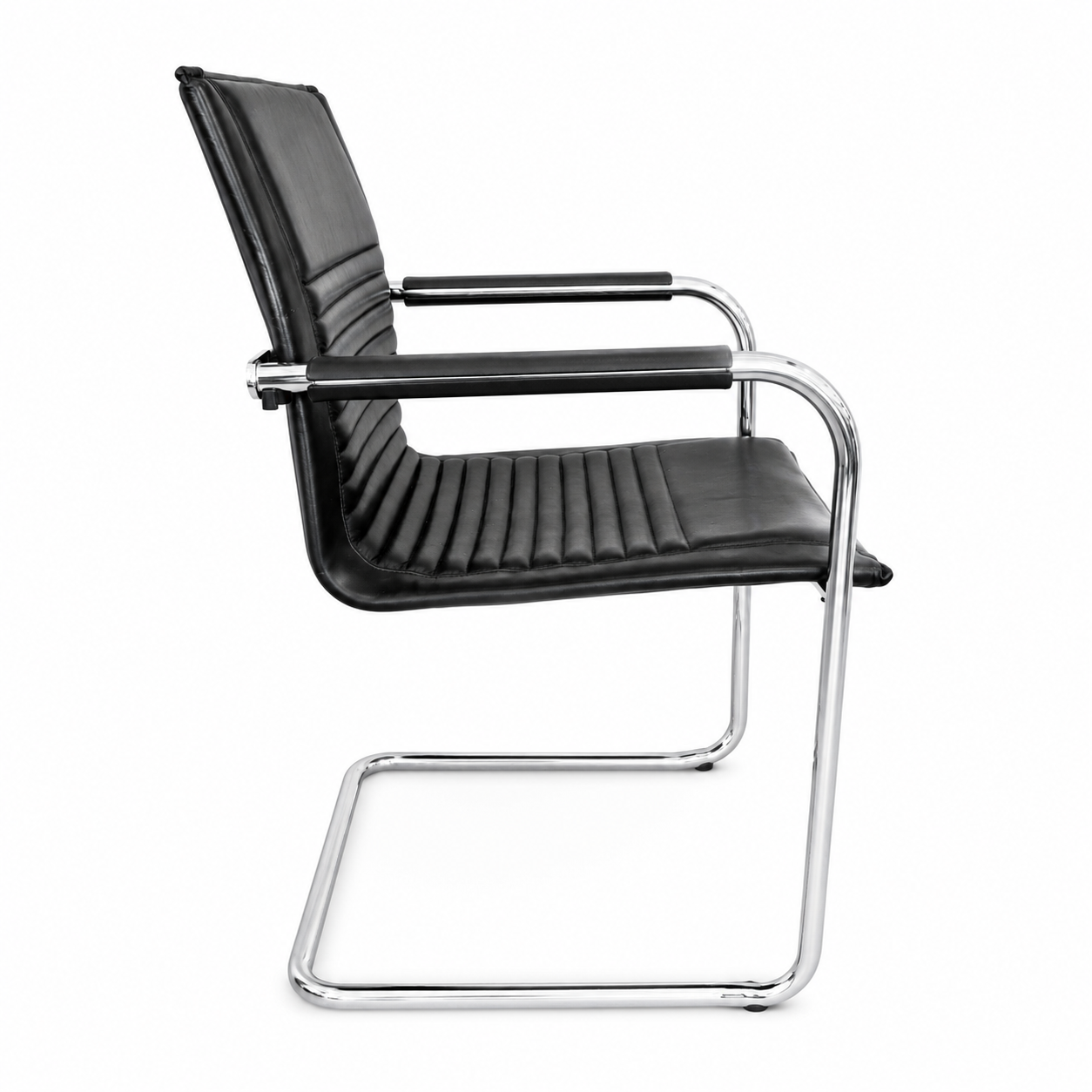 Walter Knoll Art Collection Freischwinger Leder schwarz