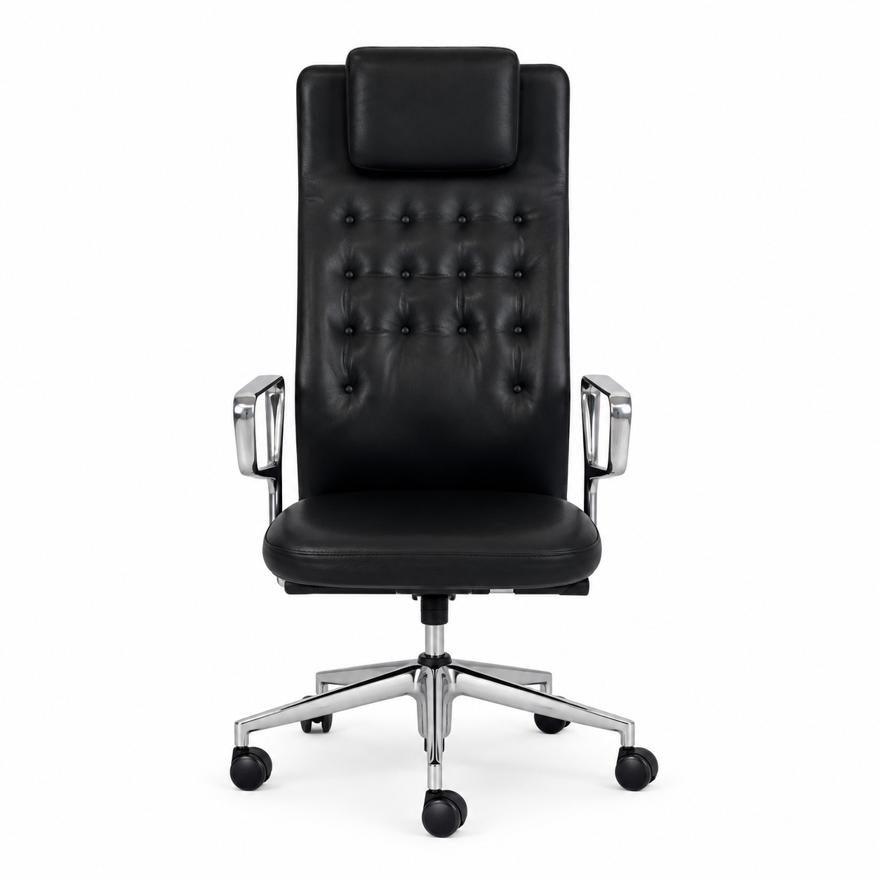 Vitra ID Trim L Leder schwarz