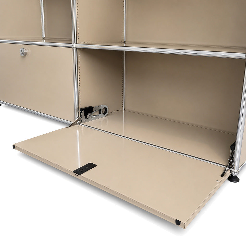 USM Haller Sideboard beige 2x2 2 Klappen