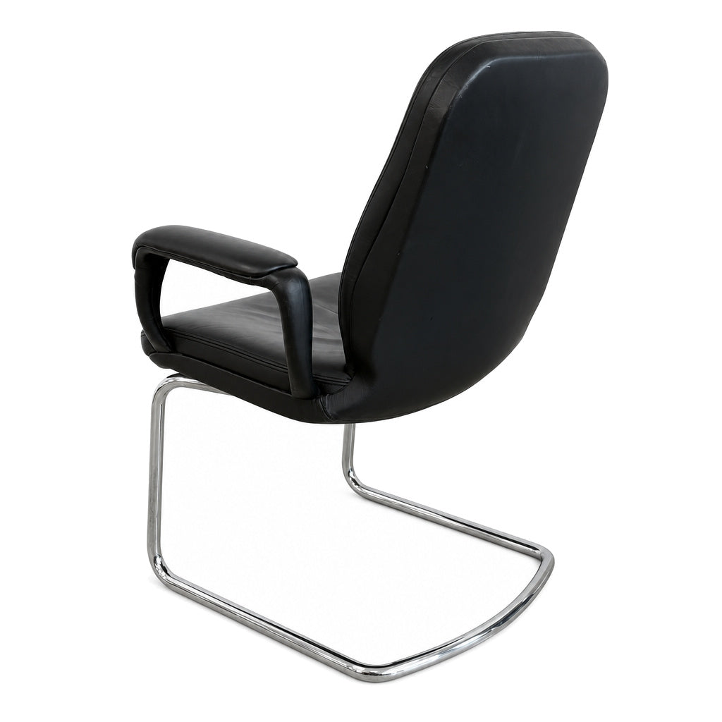 SITAG Freischwinger Leder schwarz