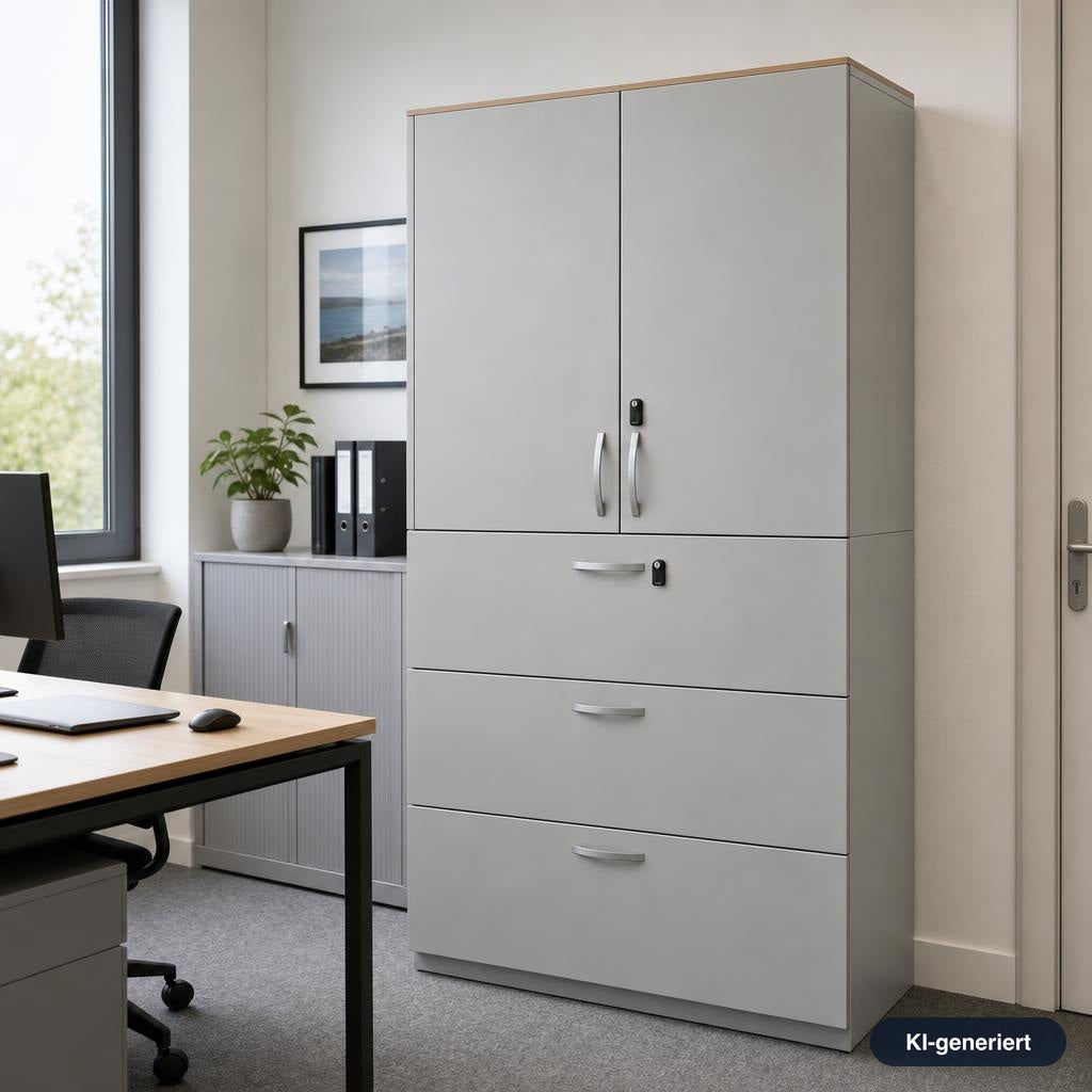 Steelcase Aktenschrank 6OH mit HR-Auszügen