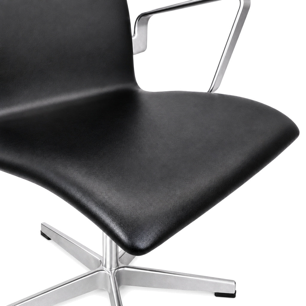 Fritz Hansen Oxford Leder schwarz