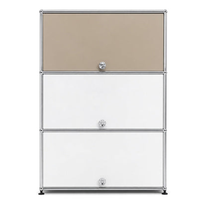 USM Haller Highboard 1x3 weiß/beige