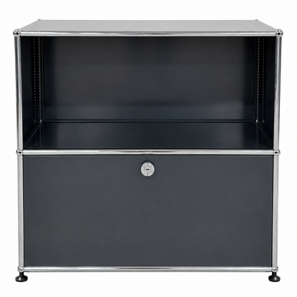 USM Haller 1x2 anthrazit 1x Klappe