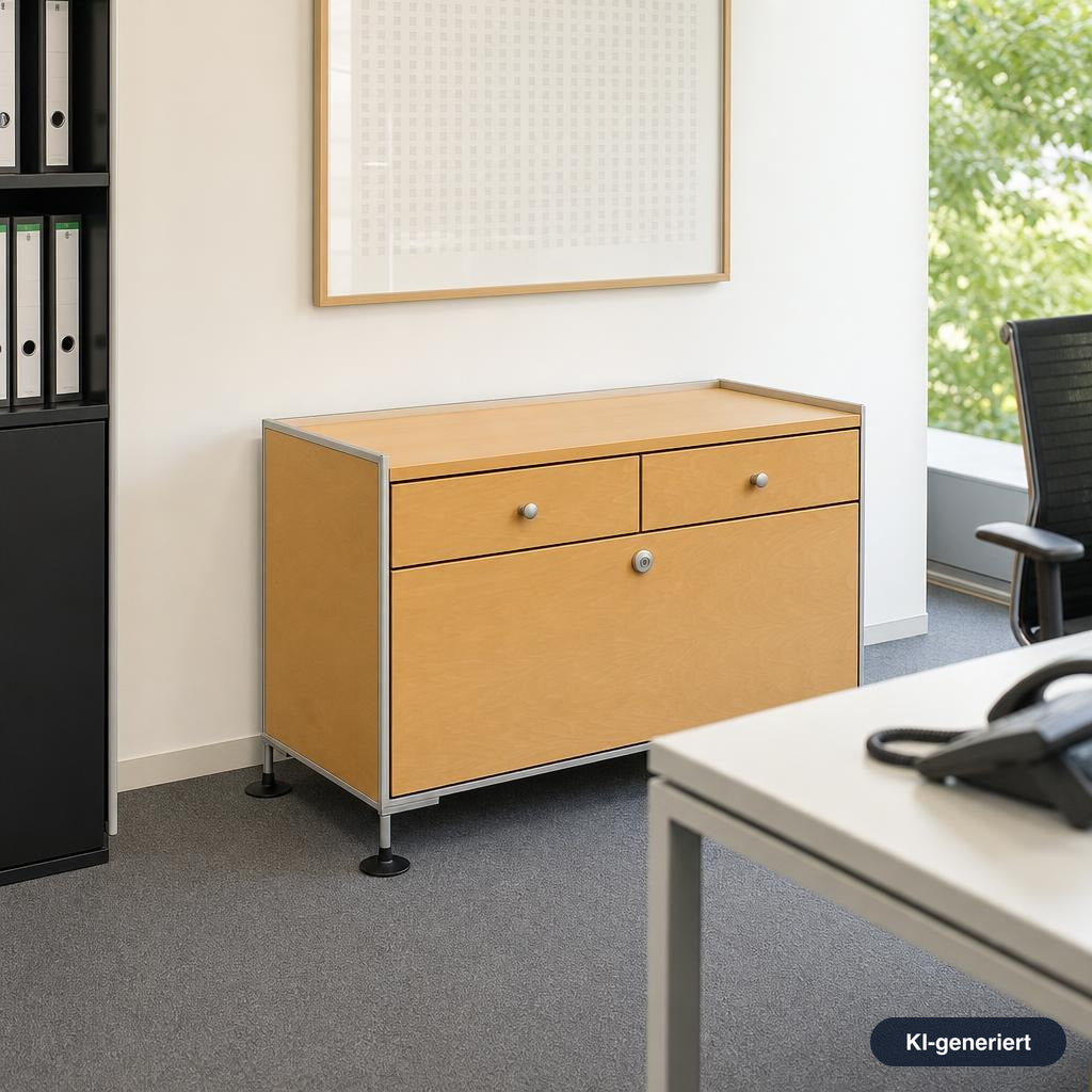 Vitra Spatio Side Cabinet Birke