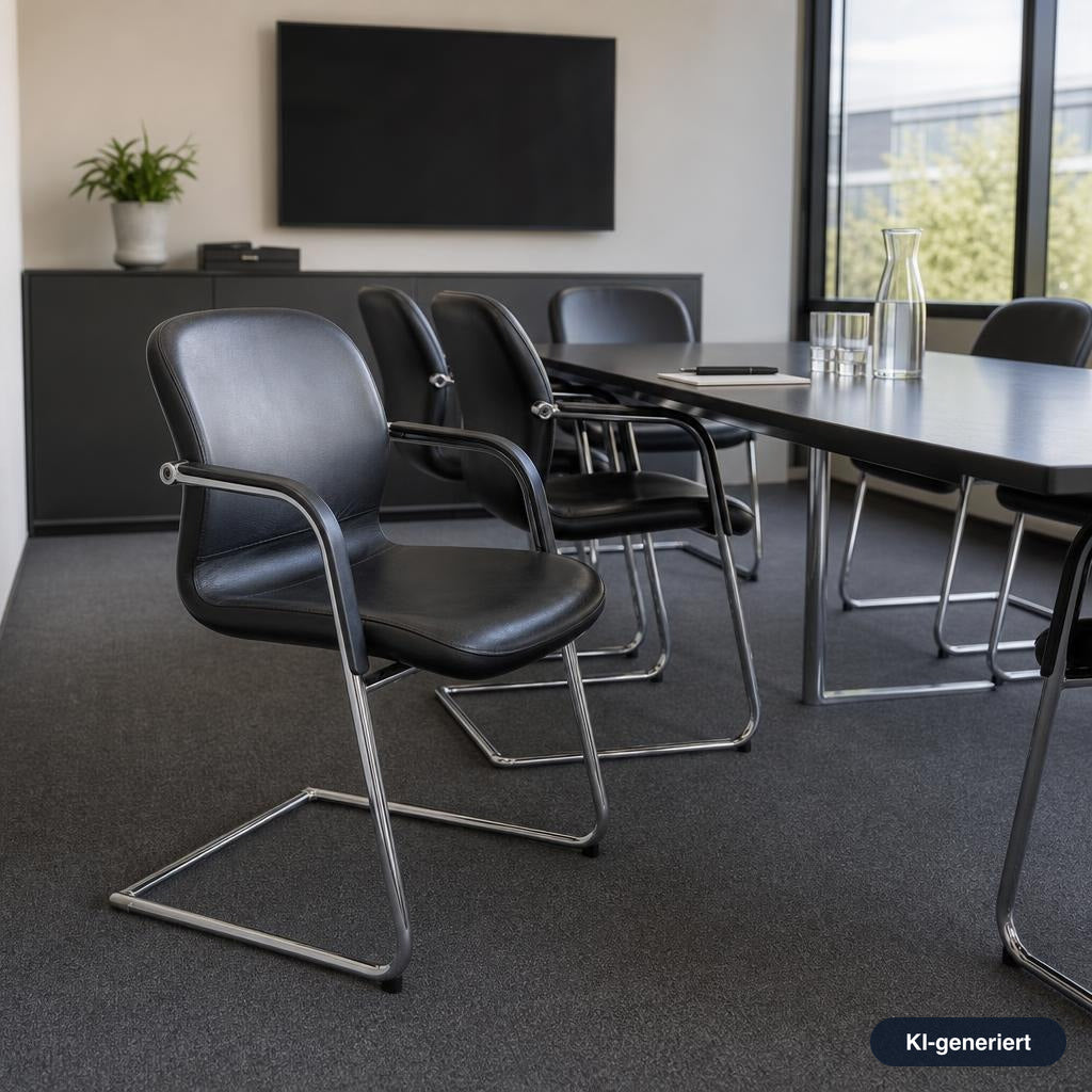 Wilkhahn Besprechungsstuhl Model 212/51 Leder