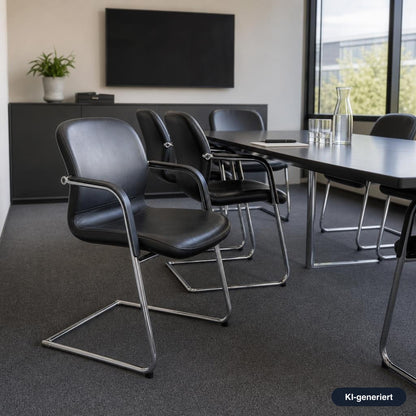 Wilkhahn Besprechungsstuhl Model 212/51 Leder
