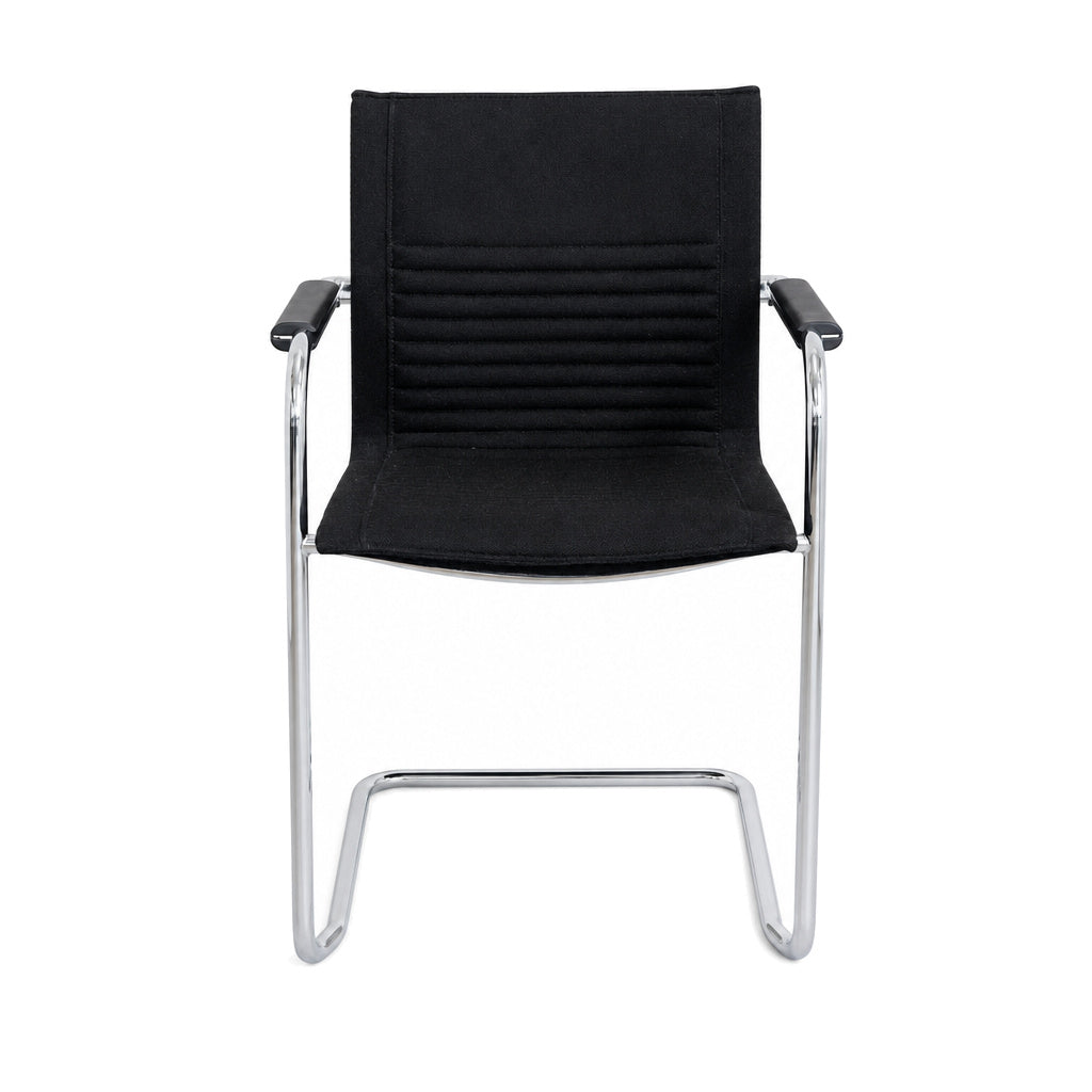 Walter Knoll Art Collection Freischwinger Stoff schwarz