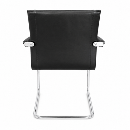 Walter Knoll Art Collection Freischwinger Leder schwarz