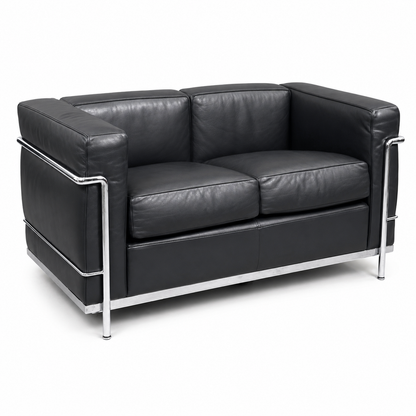 Cassina LC2 2-Sitzer Leder anthrazit [AKTION -1.000€]