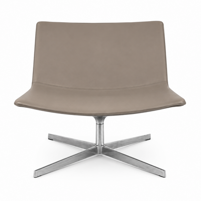 Arper Catifa 80 Lounge Leder greige
