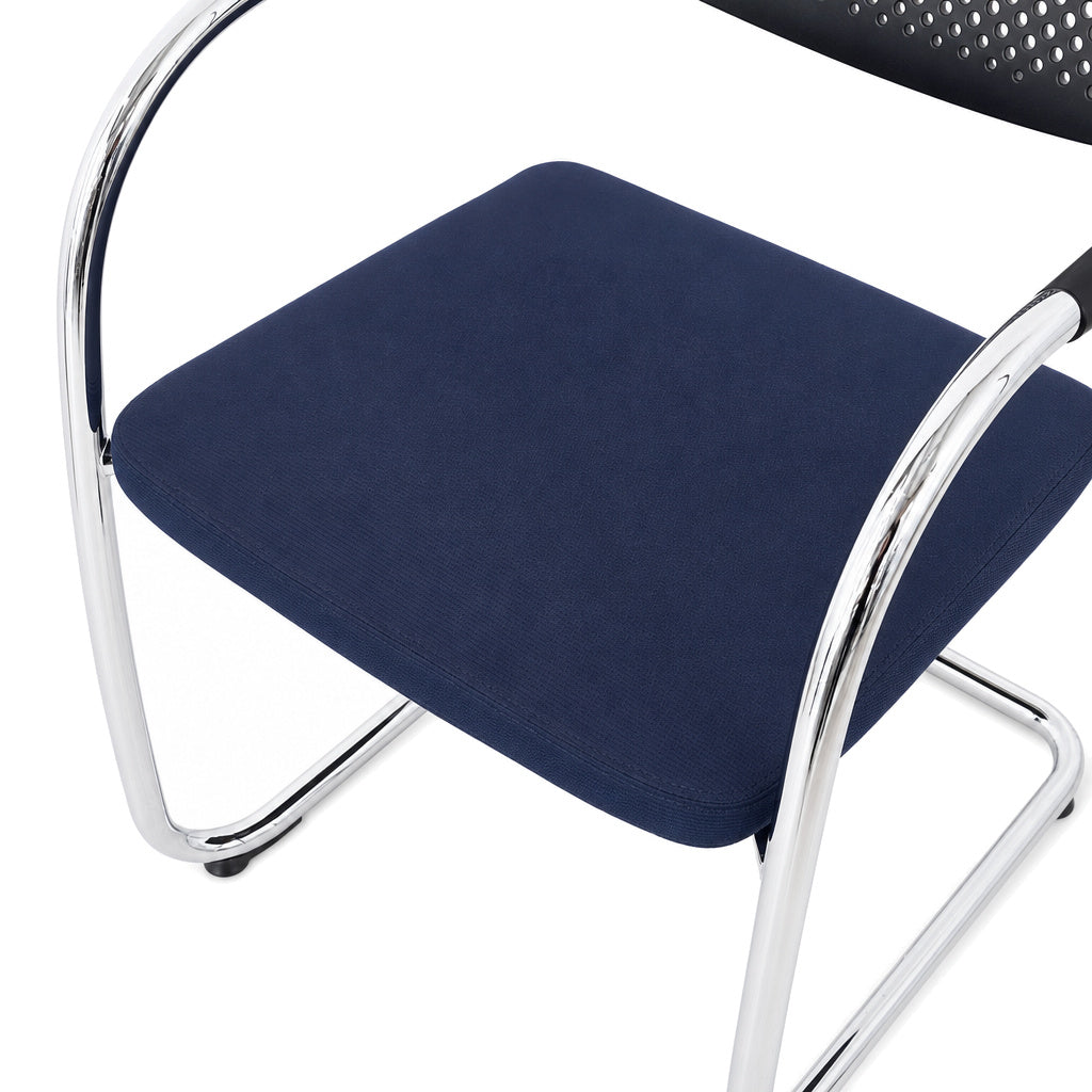 Vitra Visavis 2 dunkelblau / schwarz