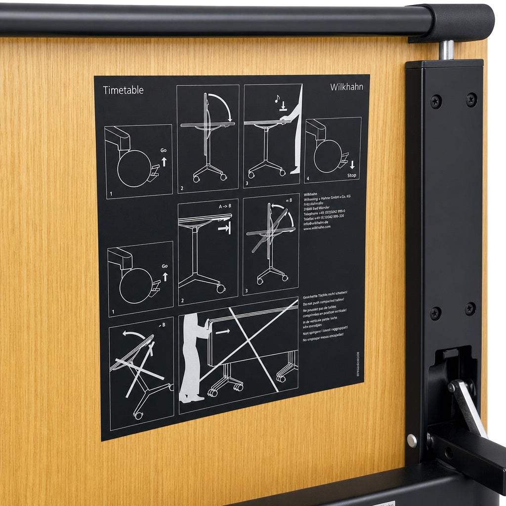 Wilkhahn Time Table Klapptisch Eiche