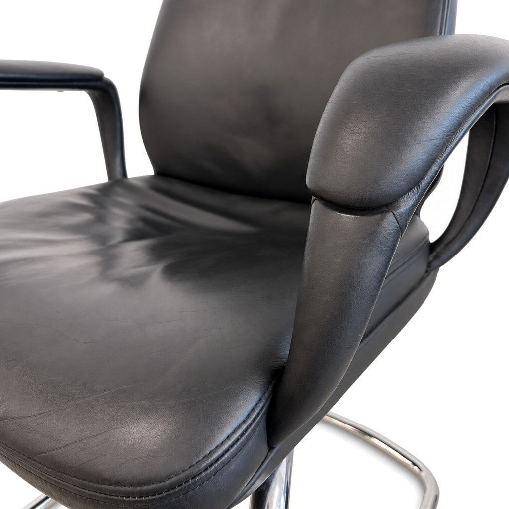 SITAG Freischwinger Leder schwarz
