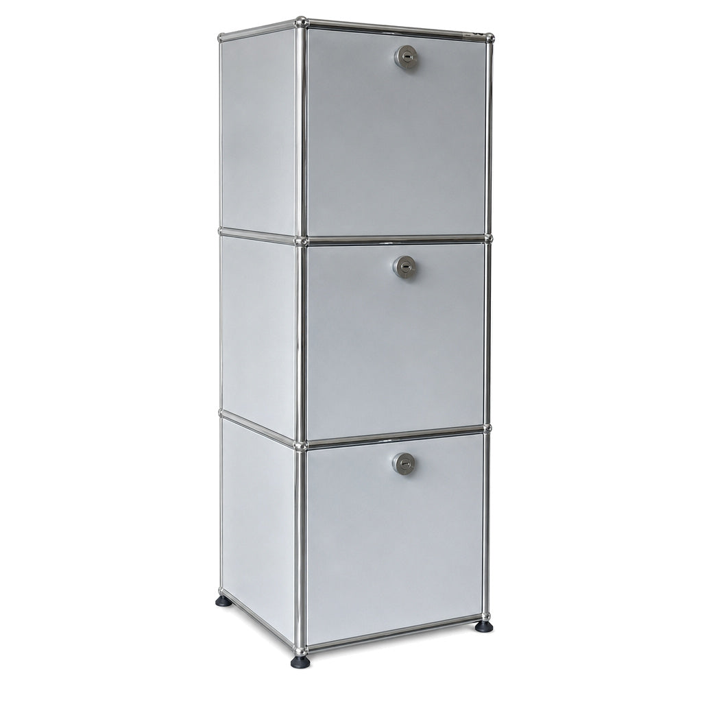 USM Haller 1x3 Mattsilber