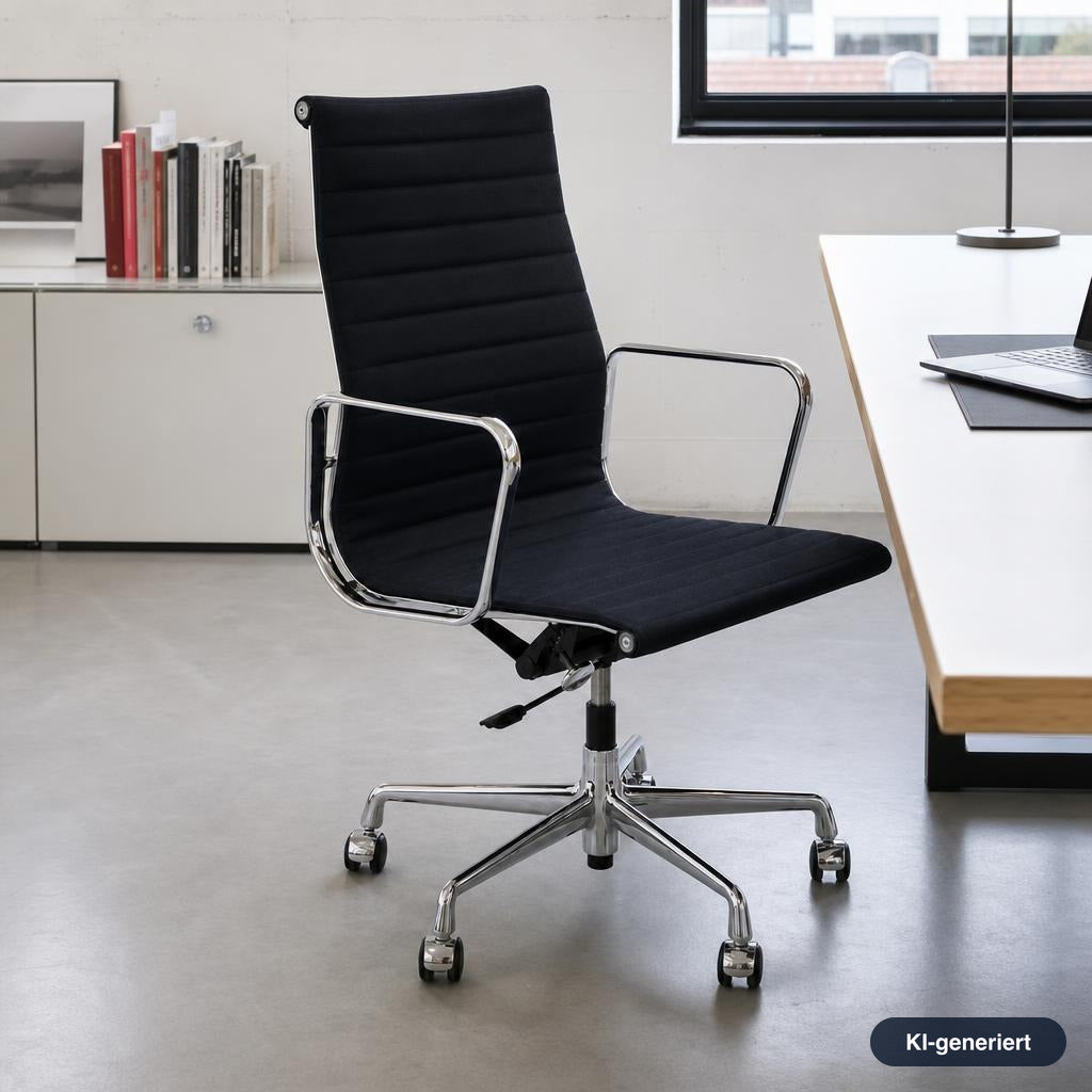 Vitra EA 119 Hopsak schwarz (Chrom)