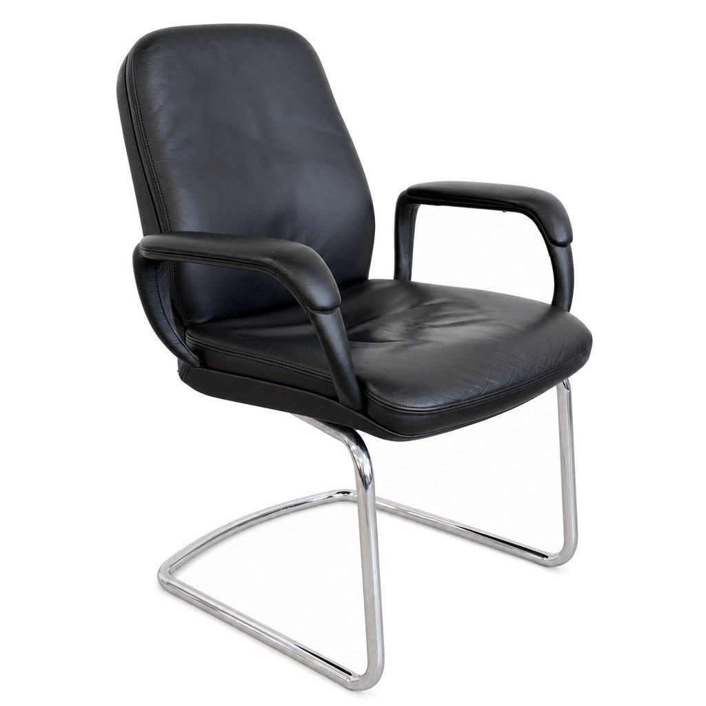 SITAG Freischwinger Leder schwarz