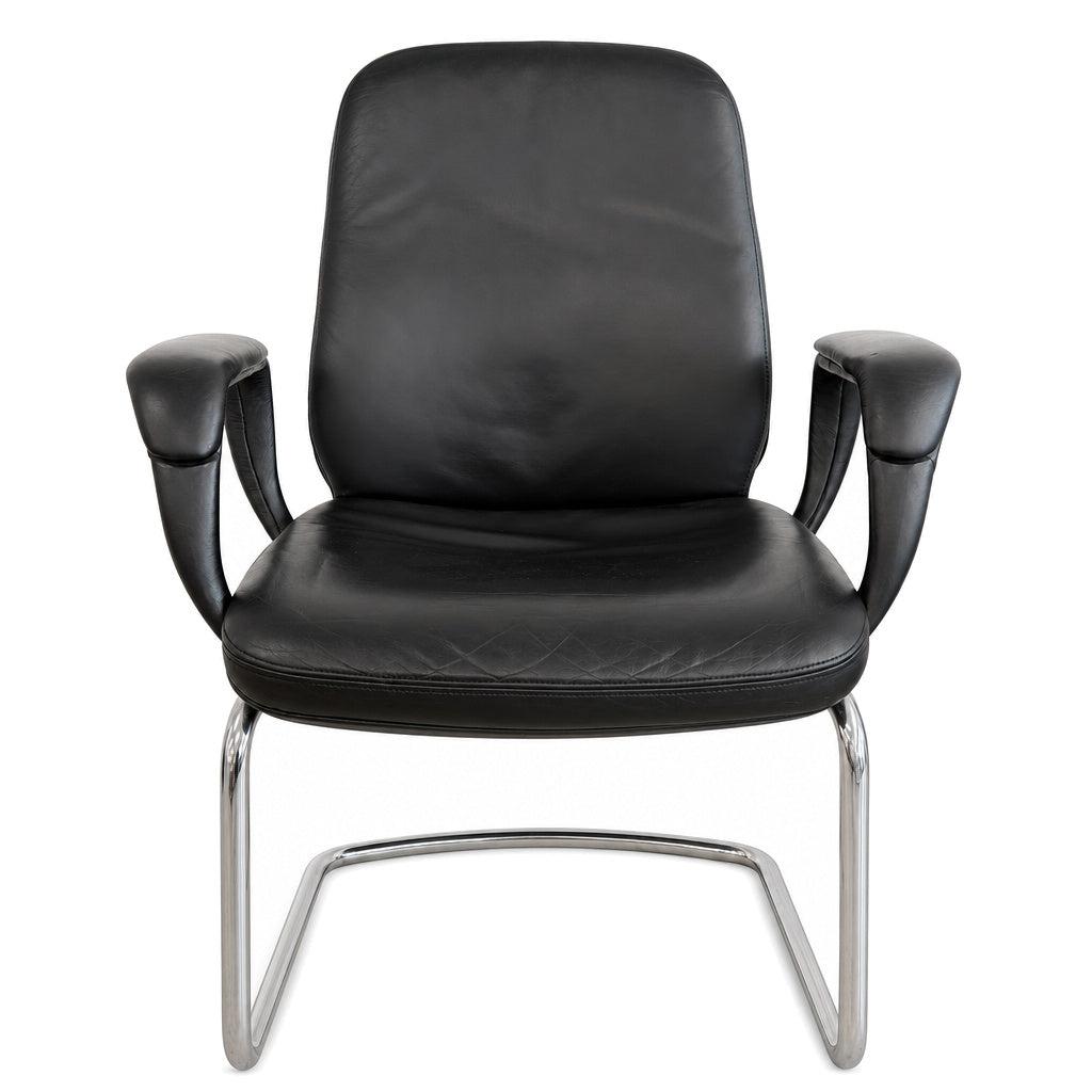 SITAG Freischwinger Leder schwarz