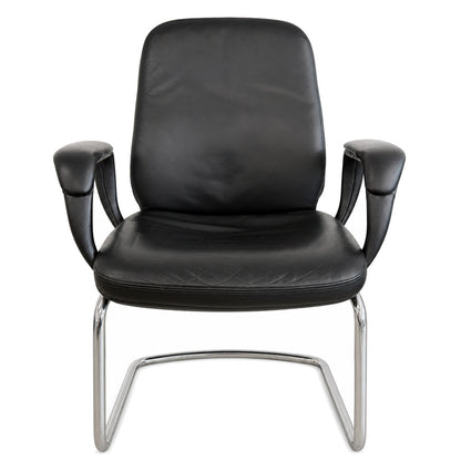 SITAG Freischwinger Leder schwarz