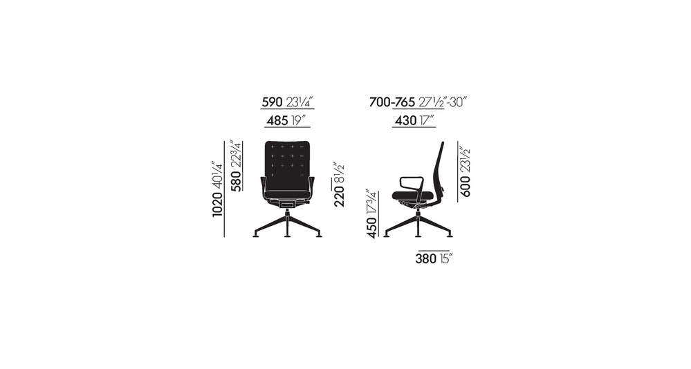 Vitra ID Trim dunkelgrau