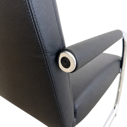 Vitra Visa Lounge Leder schwarz