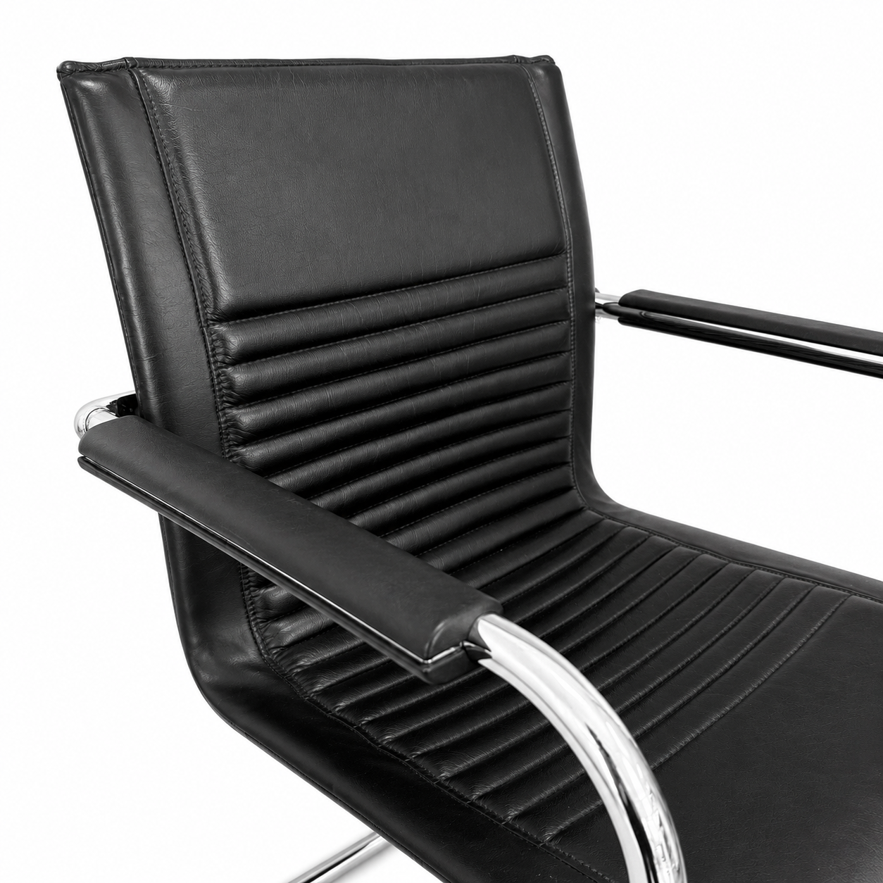 Walter Knoll Art Collection Freischwinger Leder schwarz