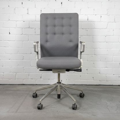 Vitra ID Trim dunkelgrau Ringarmlehne