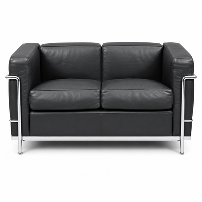 Cassina LC2 2-Sitzer Leder anthrazit [AKTION -1.000€]