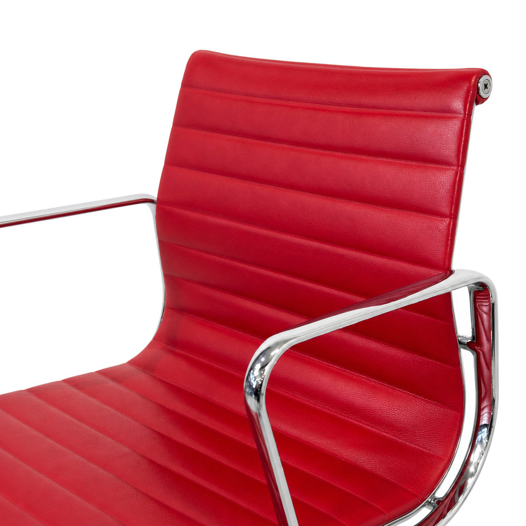 Vitra EA 117 Leder rot Chrom