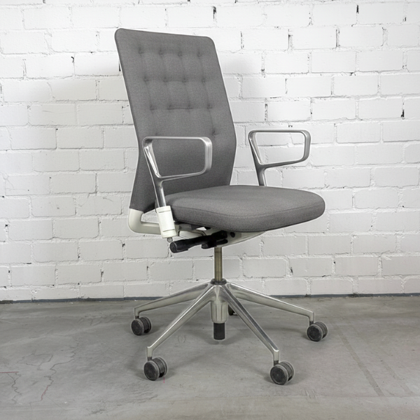 Vitra ID Trim dunkelgrau Ringarmlehne